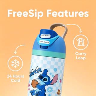 สินค้าของแท้ Owala FreeSip Tumbler 24oz/710ml รุ่นคอลแลปลายการ์ตูน ขวดน้ำพกพาสแตนเลส 316 ฝาดูดได้ 2 ทาง กันรั่ว เก็บเย็น