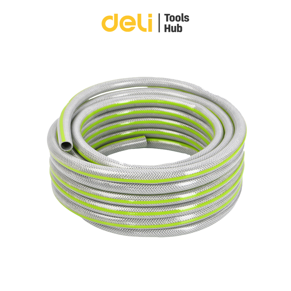 Deli สายยาง สายยางม้วน สายยางPVC ขนาด 10/20/30 m ทนความเย็น ความร้อน Water Hose