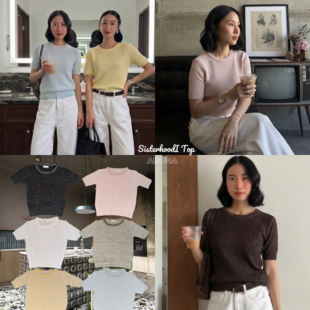 SisterHood Top เสื้อไหมพรมคอกลม