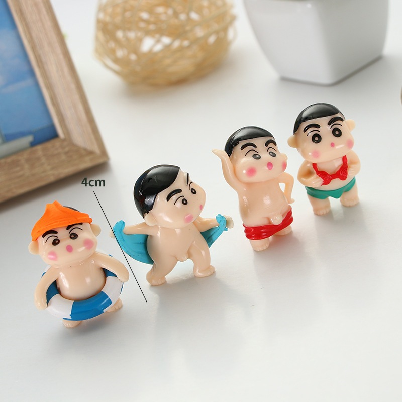 พร้อมจัดส่งจากไทย ชินจัง โมเดลชินจัง Crayon Shin-chan ครบเซต 4 ตัว ของตกแต่งโต๊ะทำงาน
