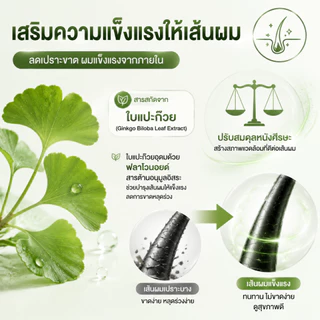 CHAABA น้ำมันเซรั่มสมุนไพร แก้ผมบาง-ผมร่วง ช่วยให้ผมหนานุ่ม 35ml