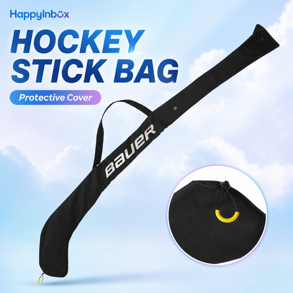 กระเป๋าใส่ไม้ฮอกกี้ BAUER Hockey Stick Bag ซองใส่ไม้ Ice Hockey มีสายสะพาย สีดำ
