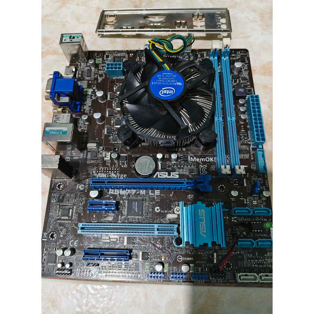 เมนบอร์ดมือสอง/เฉพาะบอร์ด/(1155)ASUS P8H77-M LE is a microATX motherboard featuring an Intel H77