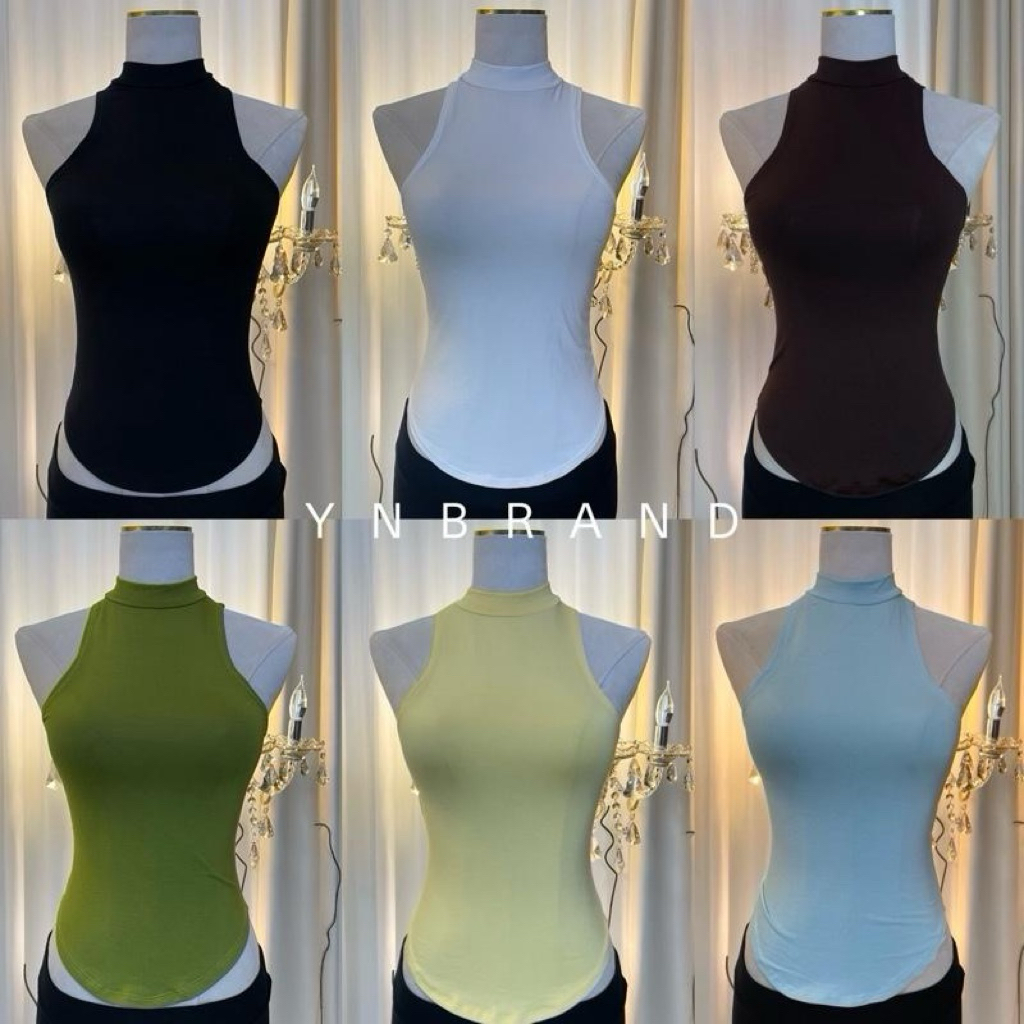 เสื้อคอปีนเรย่อนเว้าโค้งเอว LB
