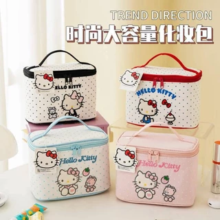 กระเป๋าใส่เครื่องสำอางค์ทรงกล่อง Kitty สินค้าลิขสิทธิ์แท้💯💯💯 ขนาด 22x14x13 cm มี 5 สี ราคา 319 บาท