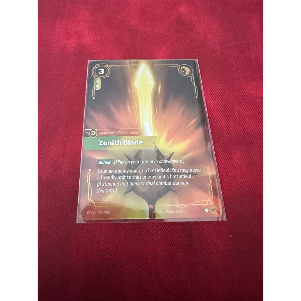 Zenith Blade TCG League of Legends Card Game ระดับ Epic ชุด Origins