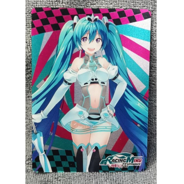 Hatsune Miku Racing Miku 2012 Ver. Wafer Card ญี่ปุ่นแท้ | การ์ดสะสม VOCALOID มิคุ เรซซิ่งมิคุ ของสะ