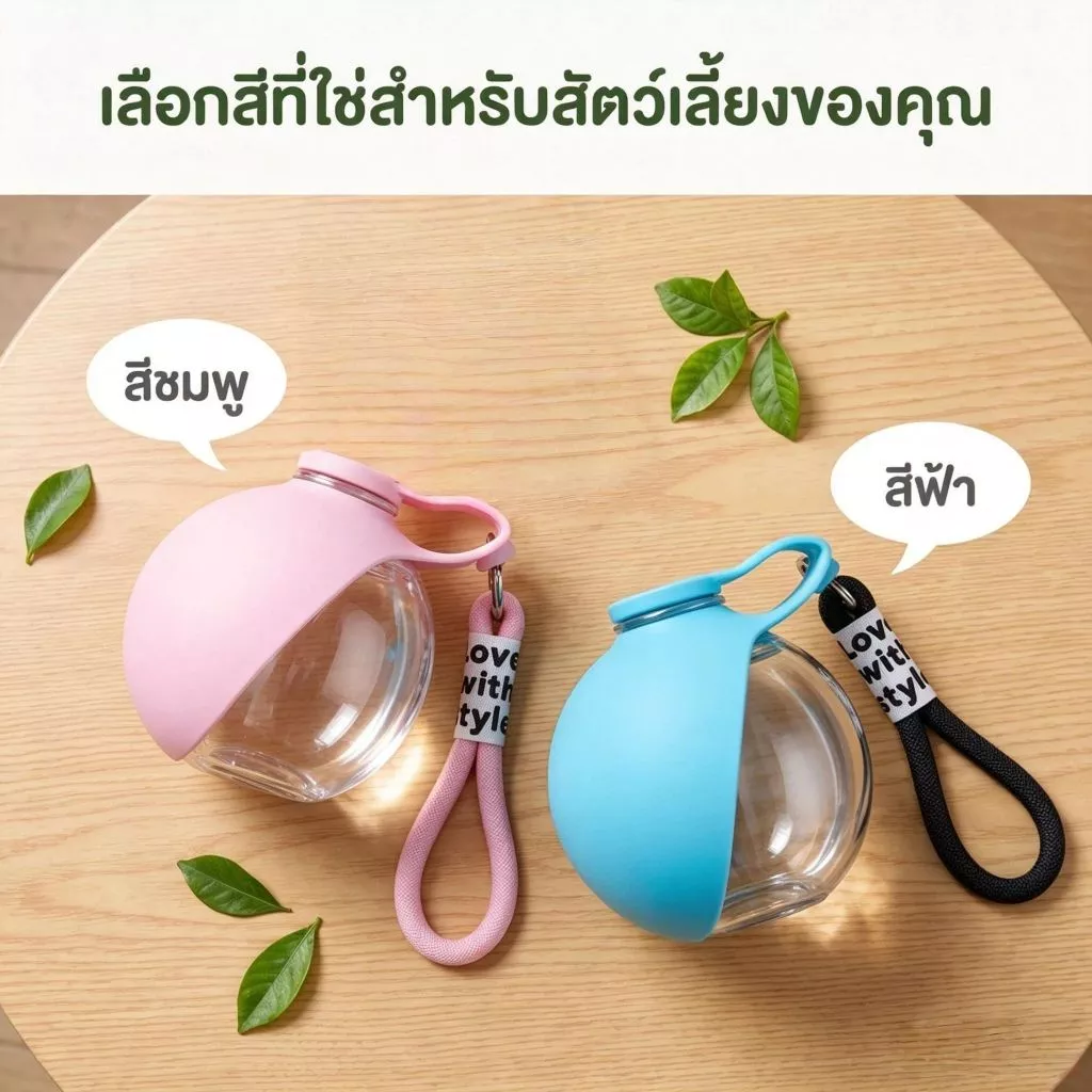 🐶🐱แก้วน้ำพกพาสำหรับสุนัข พับได้ ใส่กระเป๋าสะดวก ขวดน้ำเดินทางสำหรับสัตว์เลี้ยง ใช้งานง่าย พกติดตัวทุกที่