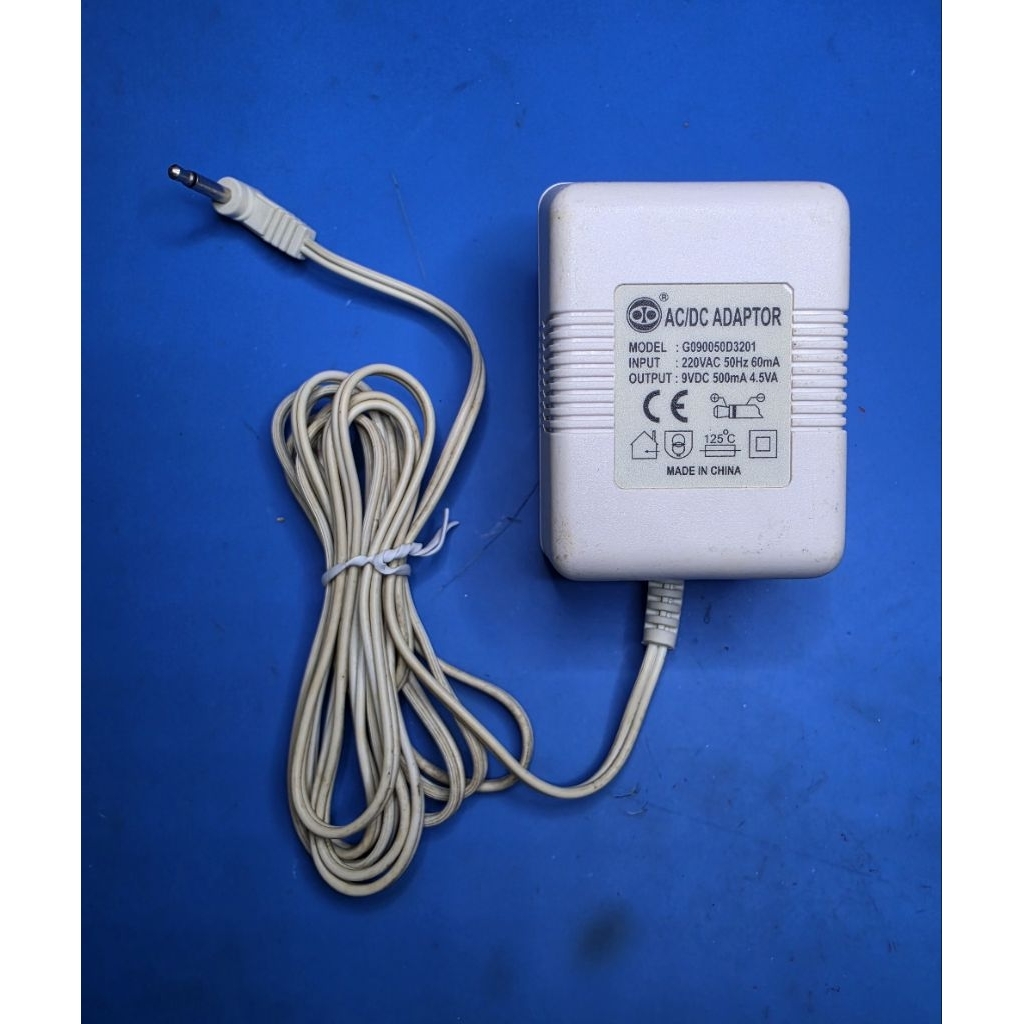 อะแดปเตอร์ Adapter 9VDC, 500mA ของโทรศัพท์ไร้สาย GE (G090050D3201) แบบหม้อแปลง ขนาดแจ็ค 3.5mm