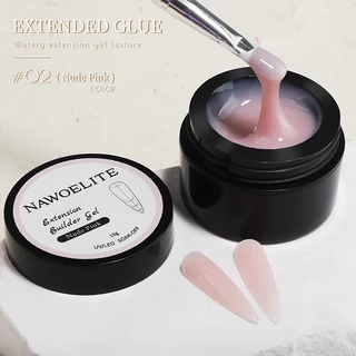 Nawoelite สีทาเล็บเจล เล็บเจล เจล เจลต่อเล็บ 3 in 1 เจลสร้างโครงเล็บมืออาชีพ ใสวาวเหมือนเรซิ่น แข็งแรงไม่ย้วย