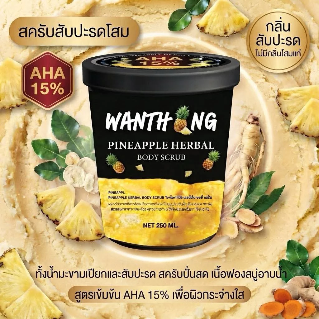 รวมสครับวันทอง สูตรสับปะรด สูตรมะขามขิงโกโก้ สูตรองุ่น                                . thumbnail 9