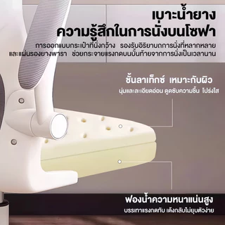 เก้าอี้ทํางาน เก้าอี้สำนักงาน สไตล์โมเดิร์น ปรับระดับความสูงได้ การหมุน 360° พนักพิงปรับนั่งและนอนได้