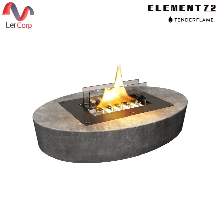 (Element72)TenderFlame เตาไฟตั้งโต๊ะ รุ่น CARNATION MGO 90 สี CONCRETE
