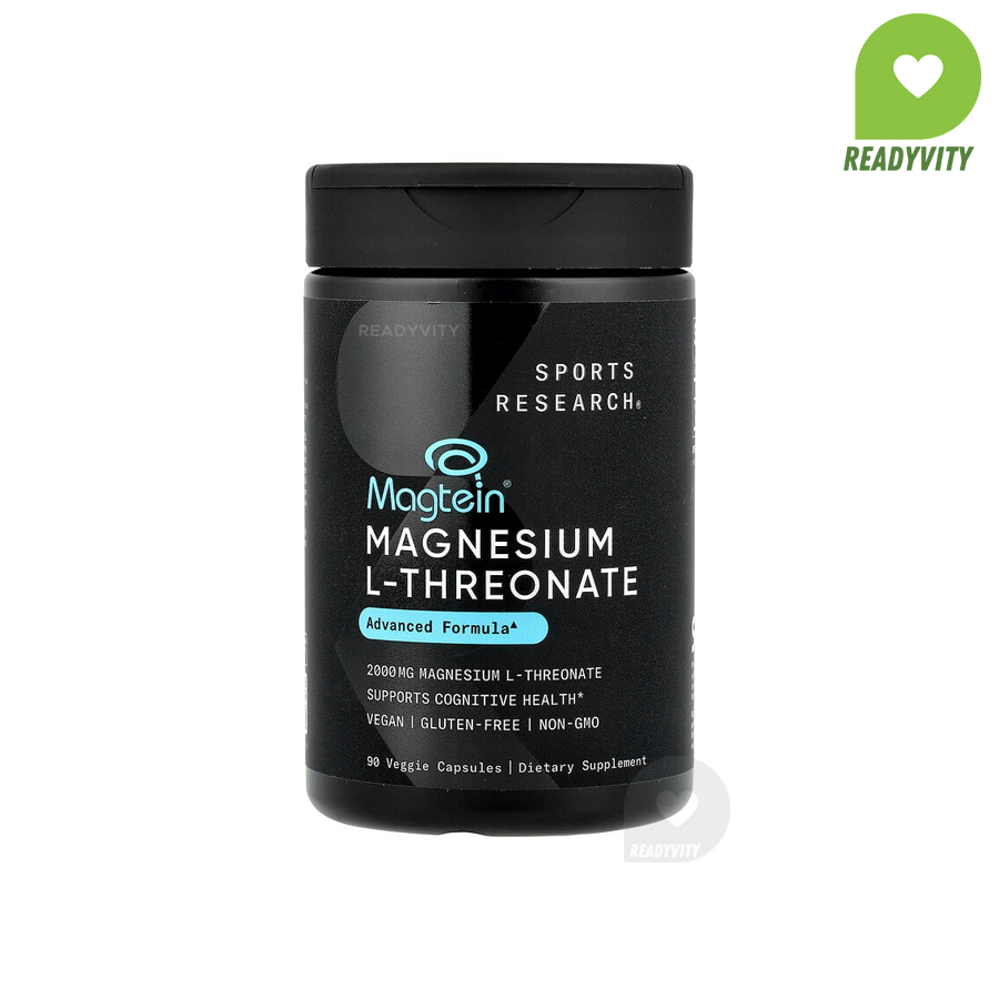 Sports Research, Magtein®, Magnesium L-Threonate, 90 Veggie Capsules (666 mg per Capsule)