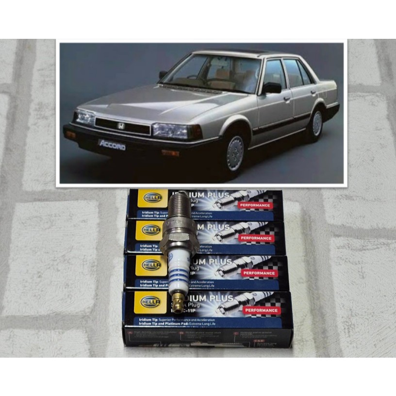 หัวเทียน อิริเดียม Honda Accord Gen 2 AD ( 1981 - 1985 ) จำนวน 4 หัว ระยะใช้งาน 100000 กม : Hella IH