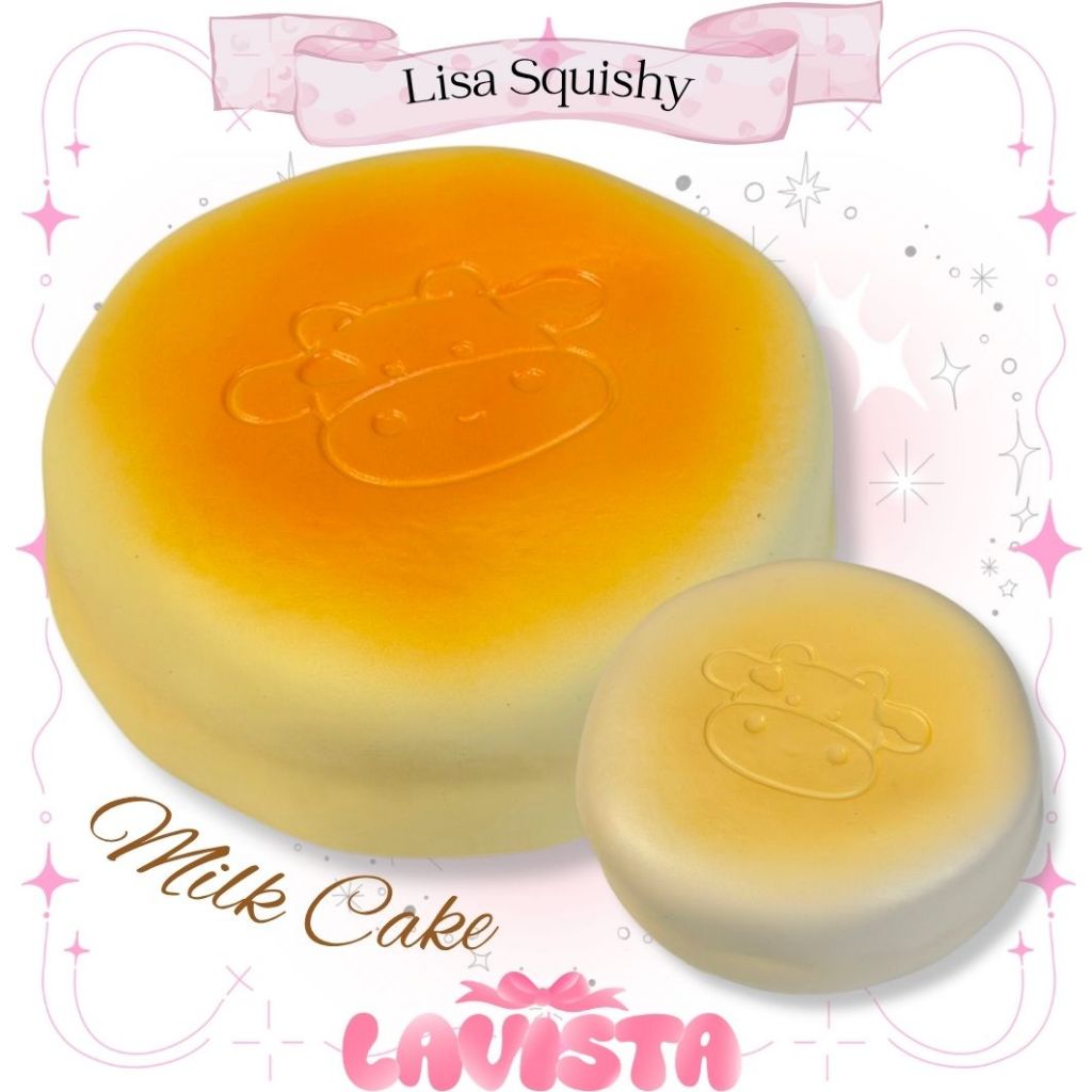 [ส่งจากไทย] สกุชชี่ Lisa Squishy รุ่น Milk Cake ชิ้นใหญ่กลิ่นหอมสโลว์