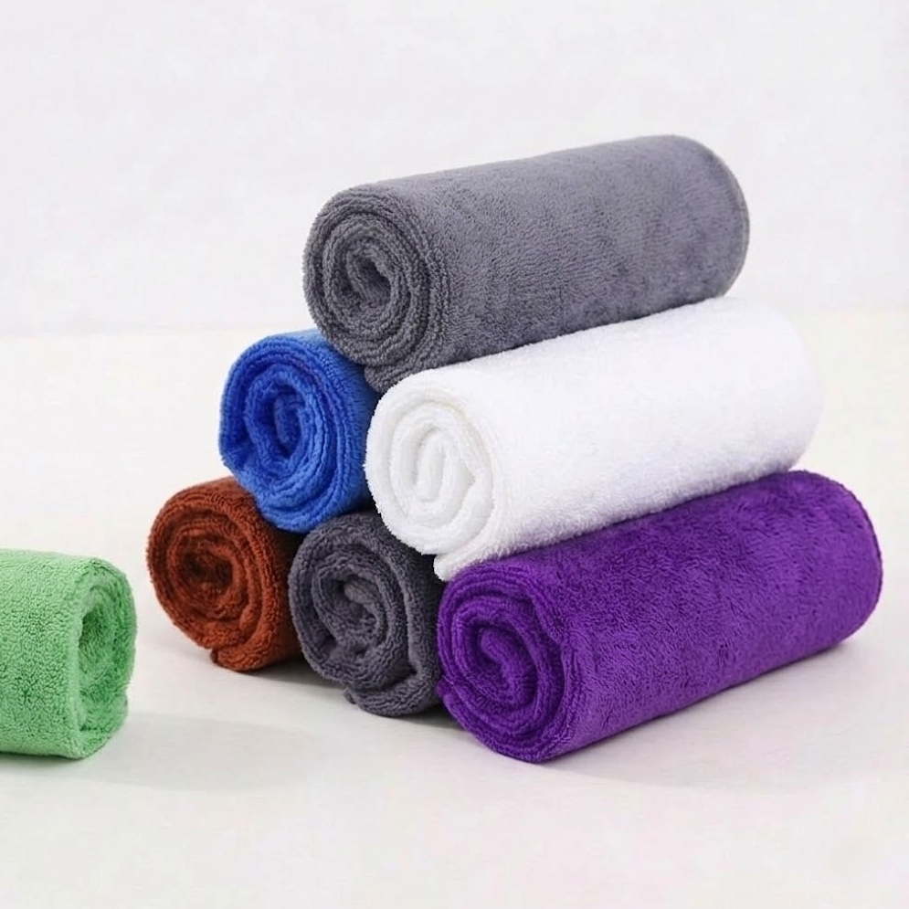 ผ้าขนหนูนาโนอเนกประสงค์ 35 X 75 cm เช็ดผม/เช็ดหน้า ทำความสะอาดบ้าน ซับน้ำดีเยี่ยม แห้งไว แพ็ค3-10 ชิ้น