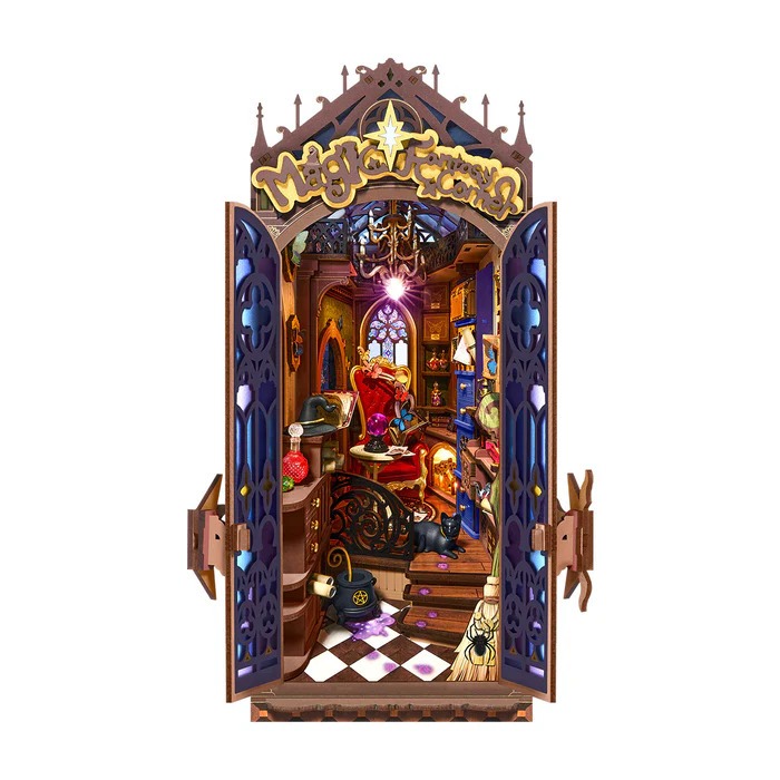 ส่งด่วน!! Rolife DIY Book Nook Kit - TGB14 Magic Fantasy Corner ที่กั้นหนังสือ | บ้านตุ๊กตา โมเดลบ้าน ของเล่นศิลปะ DIY