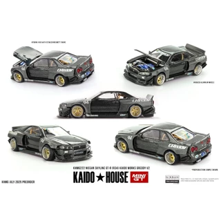 KAIDO HOUSE x MINI GT | Nissan Skyline GT-R (R34) Kaido Works GReddy V2 222