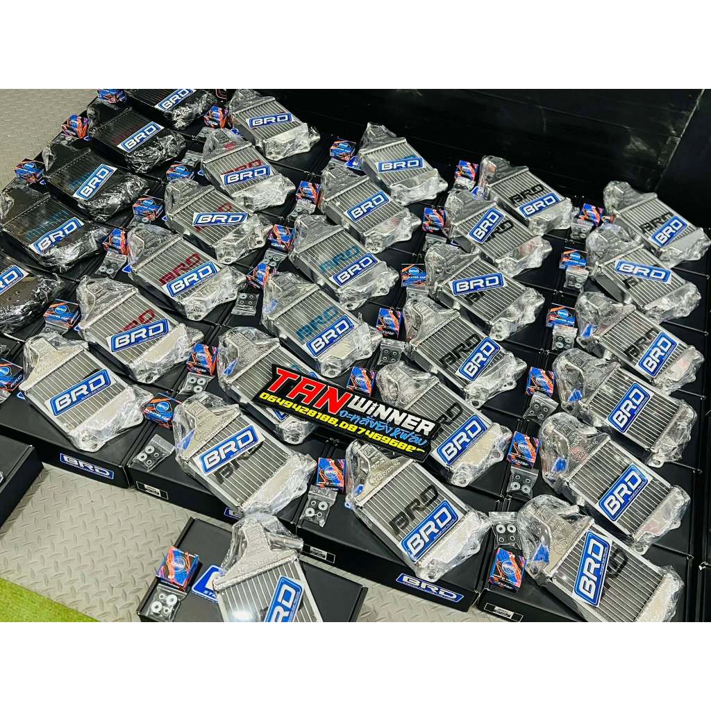 หม้อน้ำBRD Over X HO2 ใส่Giorno,Lead,Pcx160 มีฝาหม้อน้ำ