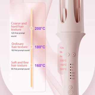 เครื่องม้วนผมอัตโนมัติ แกนม้วนผมขนาด 40 มม/32 มม/25 มม. รุ่น ปรับได้ 3 ระดับ มีฉนวนกันความร้อน แกนหมุนได้ 360 อง