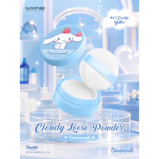 (ซื้อ 1 แถม 2) Woonae x Cinnamoroll Set - Lip Balm + Powder + Eyeliner เซ็ตแต่งหน้า ลิป แป้ง อายไลเนอร์ ชินนาม่อน