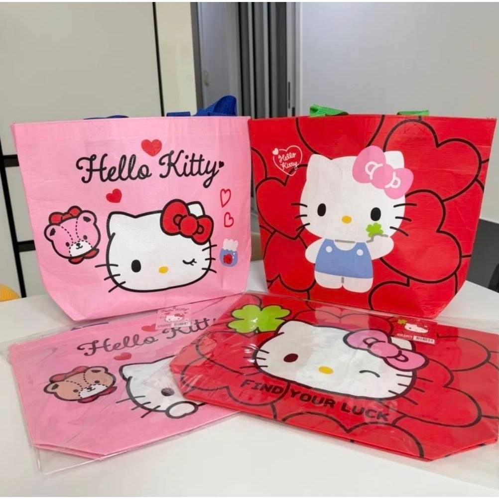 ( พร้อมส่ง ) Hello Kitty x 7eleven Korea Eco Bag Limited Edition กระเป๋าช้อปปิ้งคิตตี้ ถุงรักษ์โลกพั