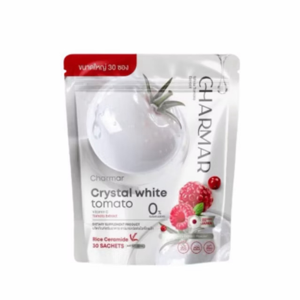 ชาร์มาร์คริสตัลไวท์โทเมโท Crystal White Tomato  30 ซอง