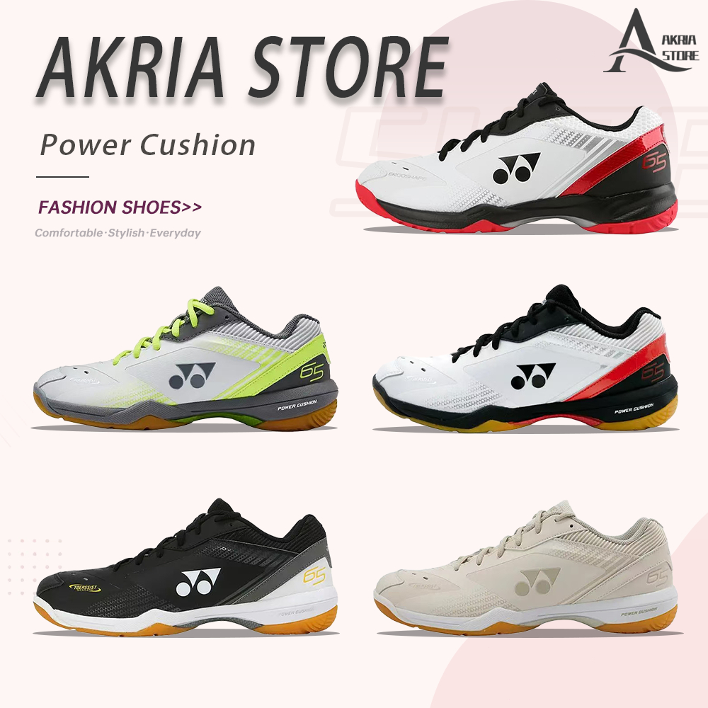 (รับหิ้วของจากเกาหลี ) รรองเท้าลำลองแฟชั่น ทันสมัยหลากหลาย YONEX Power Badminton Cushion 65 Z3 SHB65