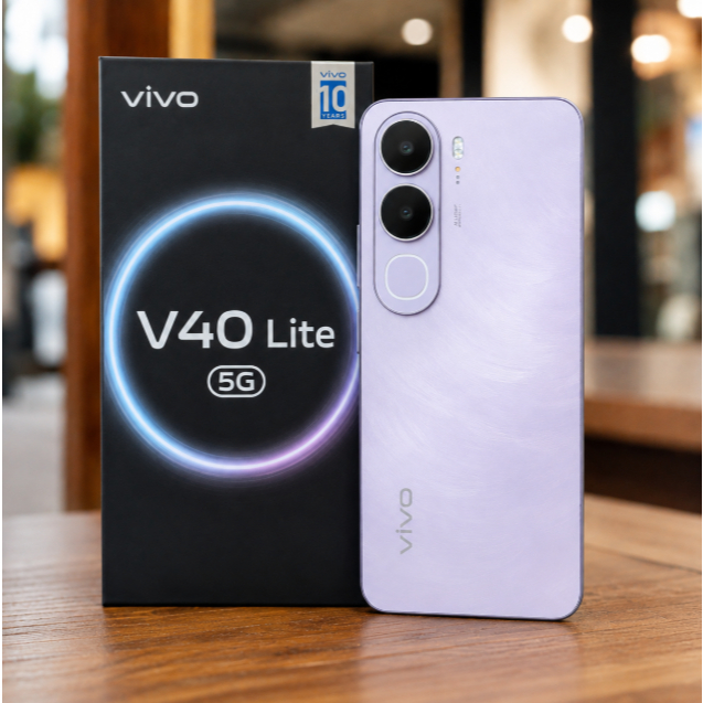 V40 lite 5G, RAM 8GB + ROM 256GB, สินค้าแท้จากประเทศไทย พร้อมประกันจากประเทศไทย