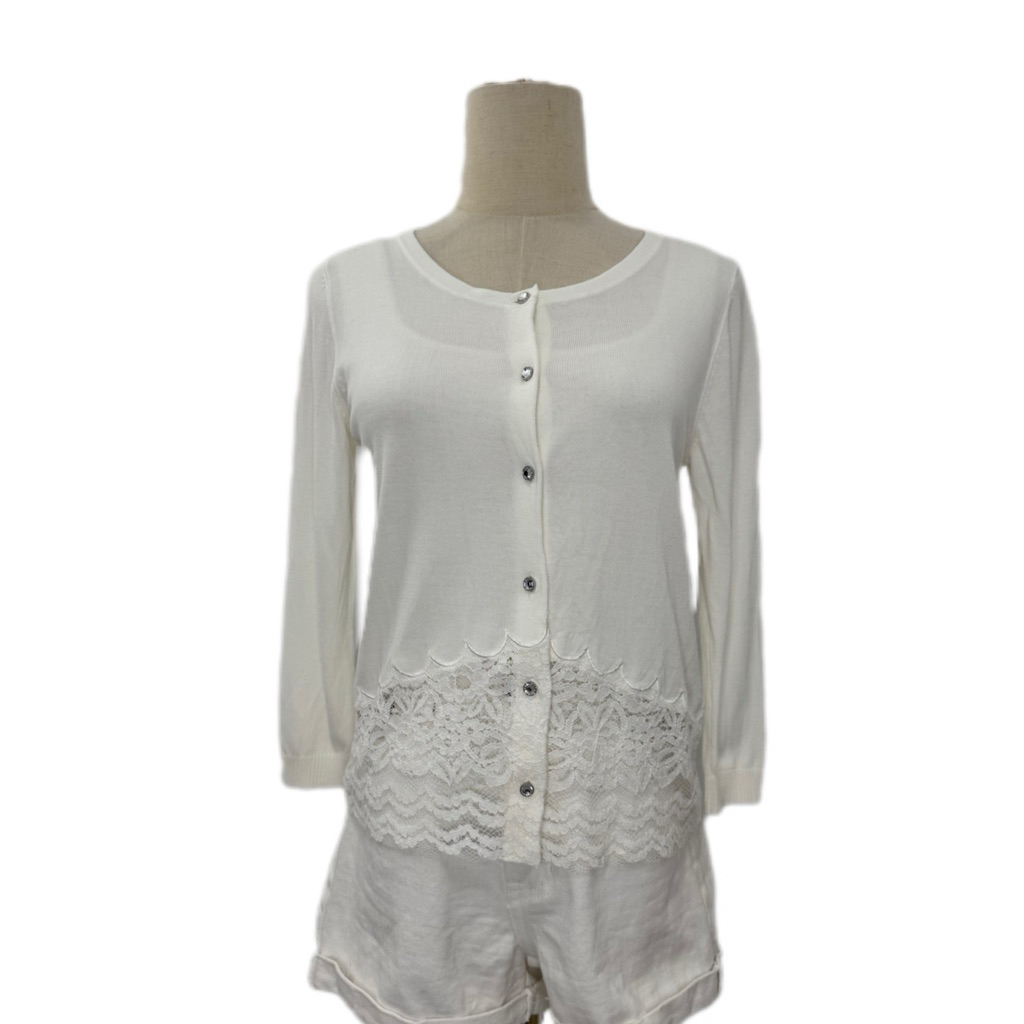 Cynthia rowley เสื้อคลุมแขนยาว คาดิแกนแบรนด์แท้จากญี่ปุ่น