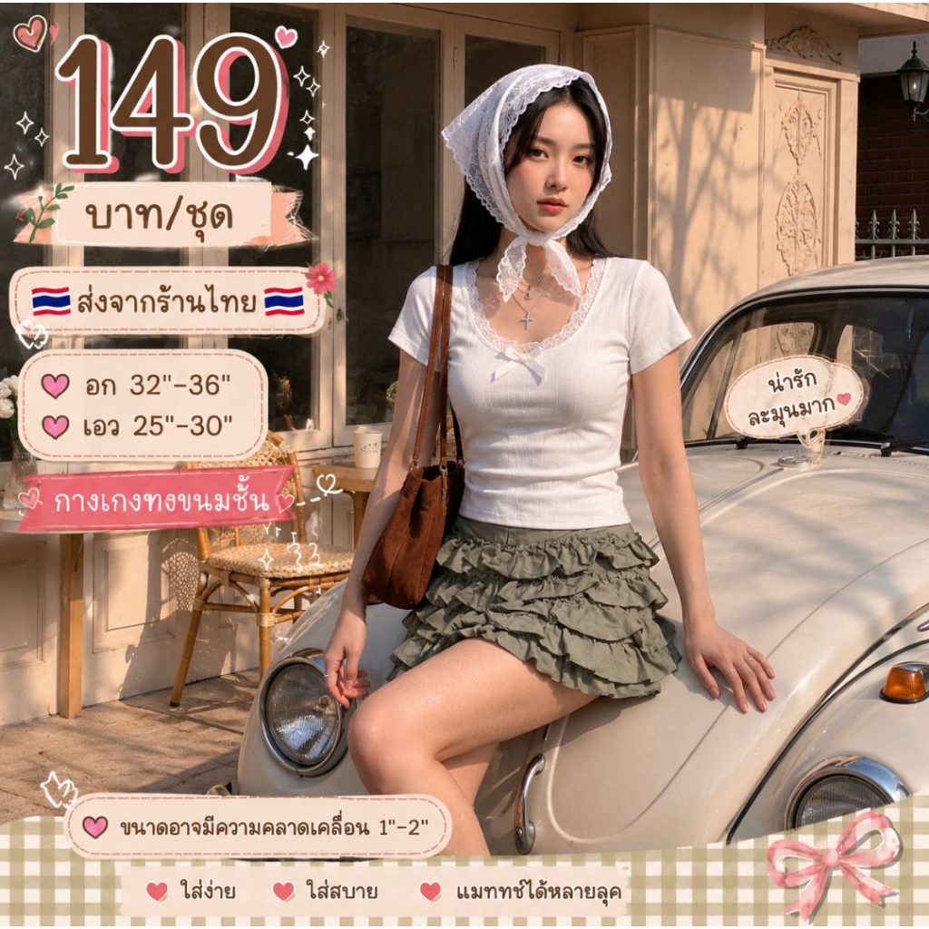 💸149บาท/ได้ทั้งชุด💸🇹🇭พร้อมส่งจากร้านไทย🇹🇭