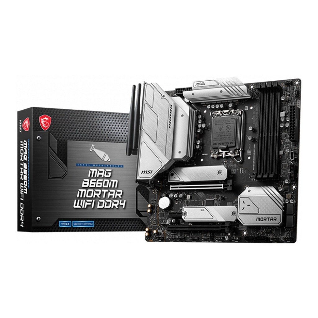 MAINBOARD (เมนบอร์ด) 1700 MSI MAG B660M MORTAR WIFI (DDR4) พร้อมส่ง