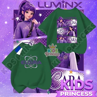 COD (จัดส่งตลอด 24 ชั่วโมง) เสื้อยืดเด็ก ลายสาวน้อยน่ารัก สไตล์วัยรุ่น เสื้อผ้าเด็กผู้หญิง แขนสั้น สีม่วง ผ้านิ่ม
