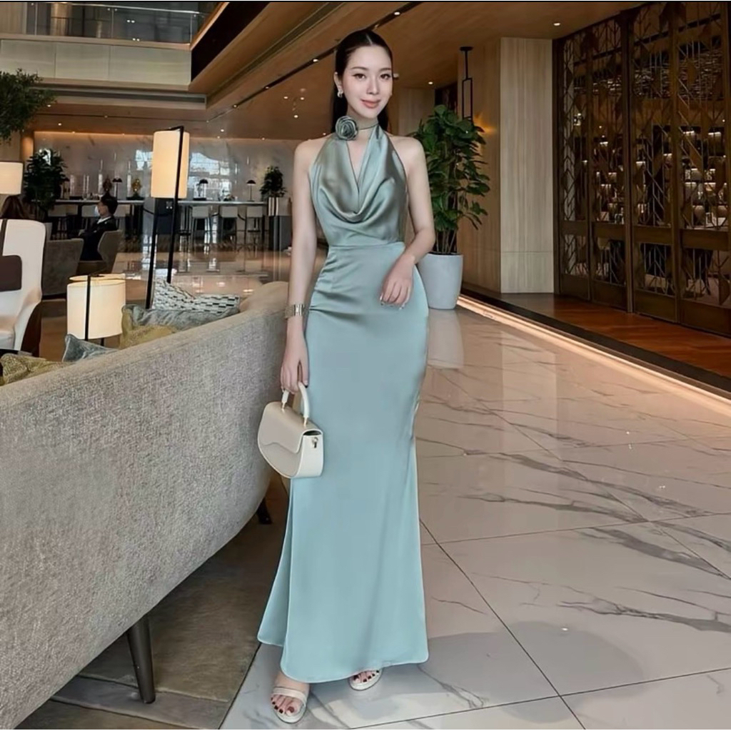 ชุดเดรสออกงานเรียบหรูVenice Princess Dress(งานป้ายLINDA)