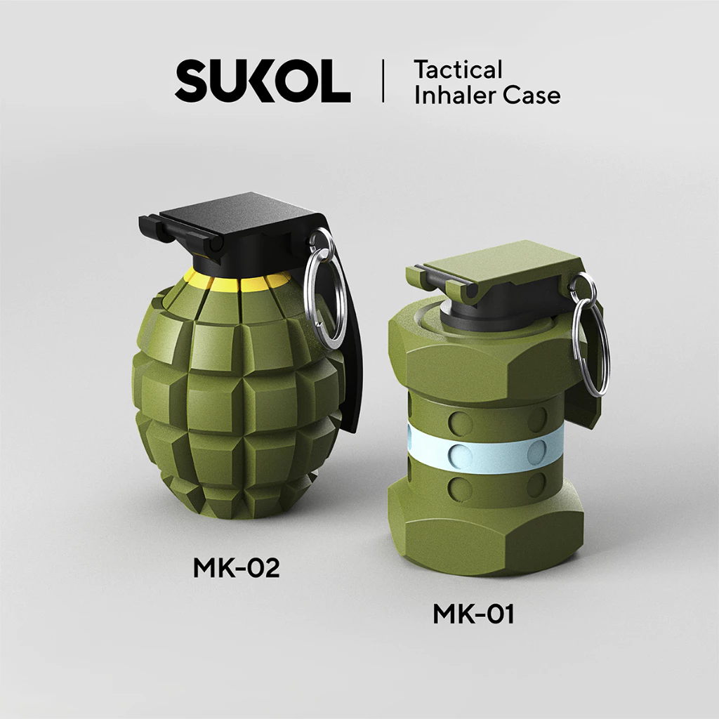 เคสยาดม Tactical ปลอกยาดมทรงระเบิด พวงกุญแจ ใส่ได้หลายยี่ห้อ