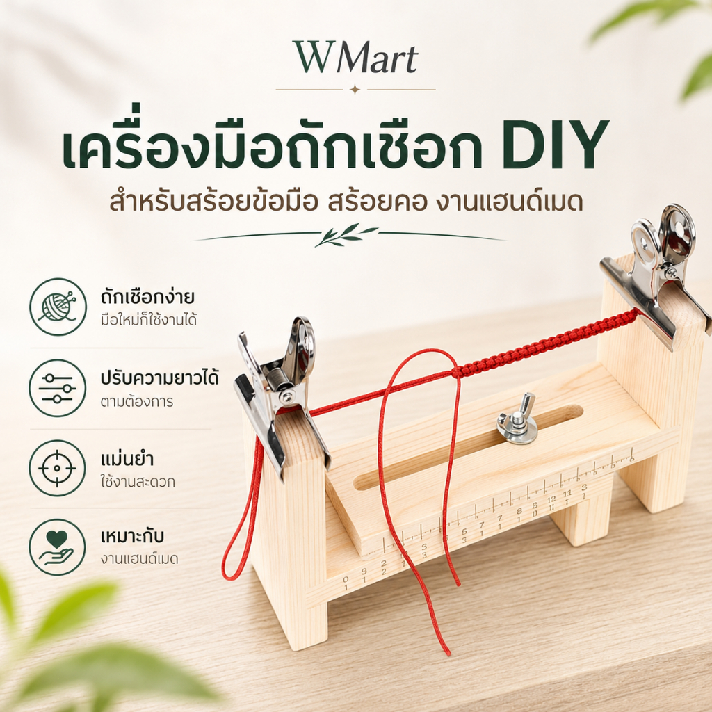 DIY Handcraft เชือกถักเครื่องมือ Creative ปฏิบัติเชือก Braiding เครื่องมือถักมือเชือก Rack สําหรับสร้อยข้อมือสร้อยคอ