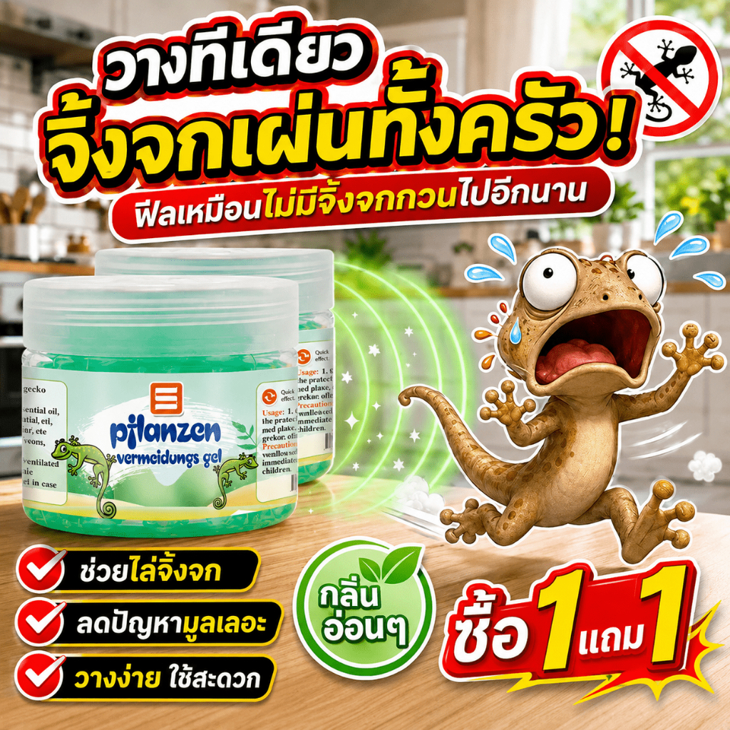 ป้องกันจิ้งจก 100 ม VI ยาไล่จิ้งจก ไล่จิ้งจก ยาฆ่าจิ้งจก ยาไล่ตุ๊กแก ซื้อ 1 แถม 1 นำเข้าญี่ปุ่น ปลอดภัยไร้สารพิษ