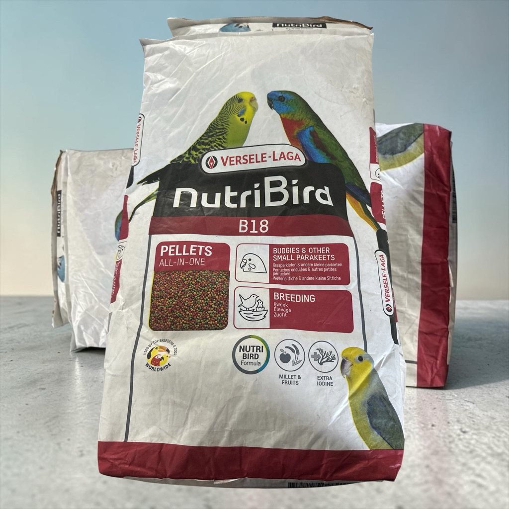ยกกระสอบNutriBird  B18  10 Kg  อาหารนกสำเร็จรูปอัดเม็ด
