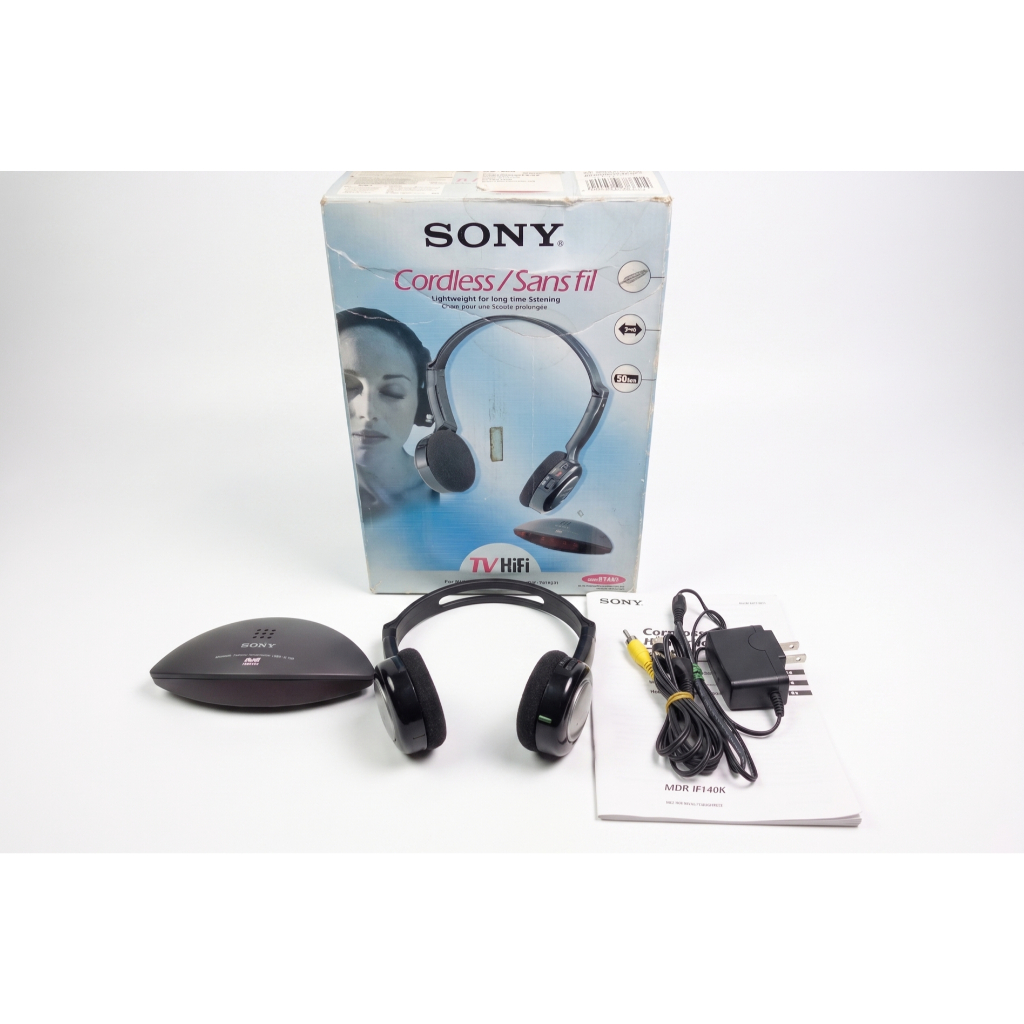 หูฟังไร้สาย SONY MDR-IF140K Cordless TV HiFi เสียงดี น้ำหนักเบา อุปกรณ์ครบกล่อง [สภาพสวย ใช้งานปกติ 