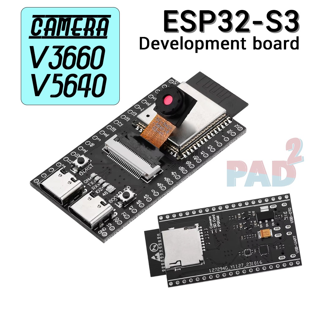 ESP32-S3 N16R8 พร้อมกล้อง OV3660 OV5640 Camera SDCARD WiFi + Bluetooth Module Development Board IoT