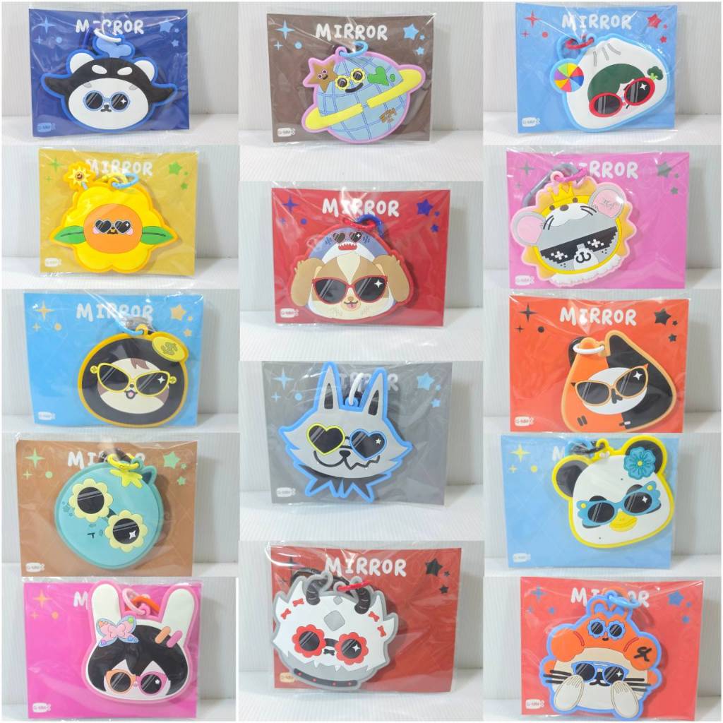 พร้อมส่ง>กระจก GMMTY FANDOM CHARACTER MIRROR KEYCHAIN #Polcasan #Paody #Jaidee  #Samruay #Wesley #Ju