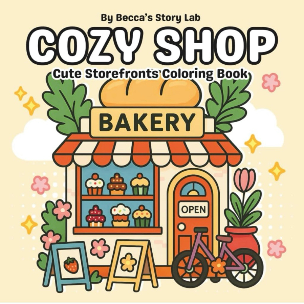 สมุดระบายสี Cozy Shop by Becca’s Story Lab