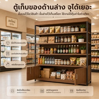 EF🔥ชั้นวางของ ชั้นวางสินค้าหลายระดับสำหรับซูเปอร์มาร์เก็ต ชั้นวางโชว์สินค้า ชั้นวางแสดงสินค้า ชั้นวางแนวตั้งความจุสูง