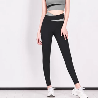 [Crassula] แท้ กางเกงโยคะ Yoga Legging ดีไซน์ลายพาดเอว ผ้ายืดหยุ่น สวมใส่สบาย