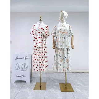 Sawat bt "Rabbit ruff set" เซตอัดพลีทรุ่นนี้ตัวเสื้อoversize ปกระบาย ทรงหูกระต่ายยาว
