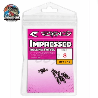 Ryoko lmpressed Rolling swivel ลูกหมุน สำหรับตกปลา ทน แข็งแรง เนื้องานเป็นสแตลเลส ทนต่อการกัดกร่อน มาตรฐานญี่ปุ่น