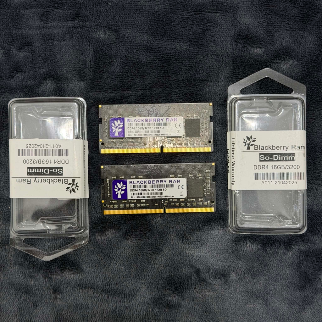BLACKBERRY 32GB(16GB*2) DDR4 3200Mhz Memory Module Laptop Notebook Memory แรมโน๊ตบุค มือสอง