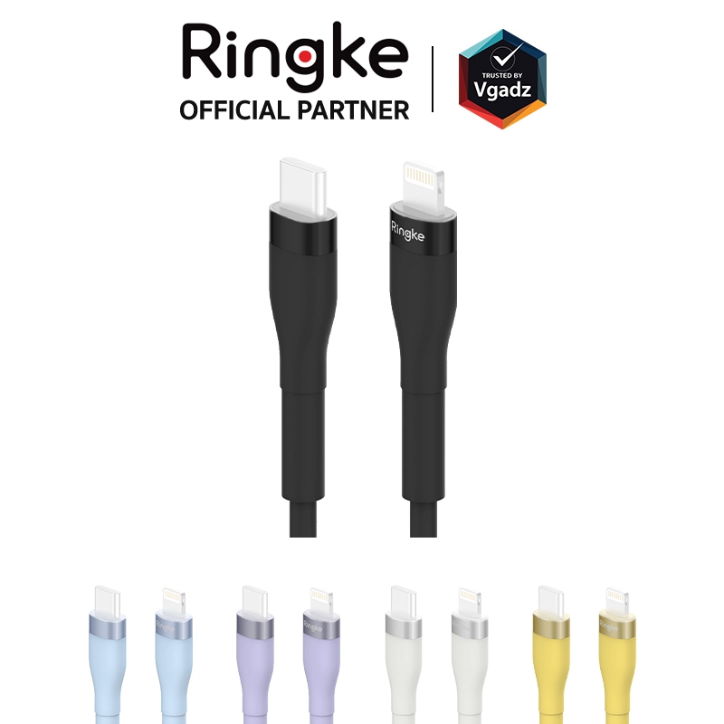 Ringke สายชาร์จ C-to-L 20W รุ่น Fast Charging Pastel Cable ยาว 1.2m / 2m
