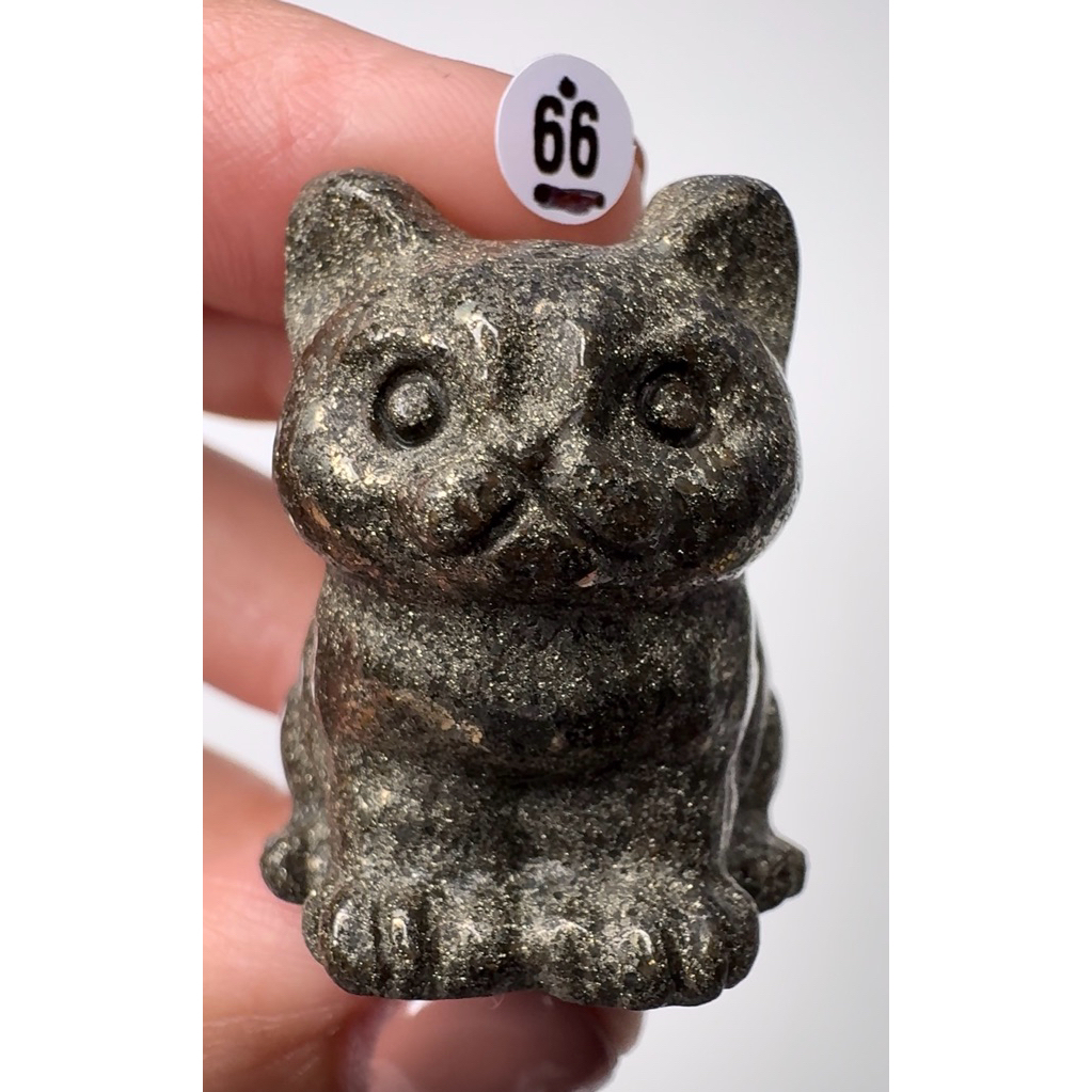 ไพไรต์ (Pyrite) "หินดึงดูดทรัพย์"ช่วยเรียกเงินทอง(แกะสลักตั้งได้)(ได้ชิ้นในโพส)